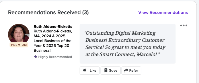 recommendation by from a consultation by cal7 marketing agency